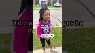 Did this 9 year old girl do the math?? #shorts #homeschool #educational #kids