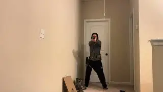 Dry Fire Practice with turn from up range hands above shoulders and cold