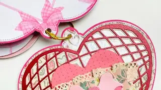 SCRAPDIVA DESIGNS Heart disco ball embellishment Tagflip 