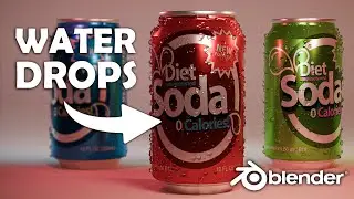 WATER DROPS Blender 5.0 БЕСПЛАТНОЕ ДОПОЛНЕНИЕ!
