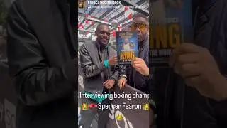 Me Spencer Fearon connected on the mission of empowerment and comeback mindset  #boxing #motivation