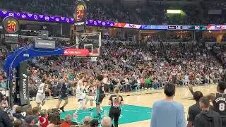 Ja Morant smooth layup & crazy pass to Jaylen Wells!! #nba #hoops #memphisgrizzles #sleepnation