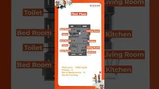 House Design: 3 BHK House Plan for 30x40 Plot with G+3 Layout and Stunning 3D Elevation Design