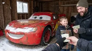 POV ASMR Car Restoration  2006 Lightning McQueen Stuck in Snowy Montana Cabin Garage  Purchased for
