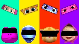 Frogs - Alien Tom Talking - Masha - Face Eye 👀 Matching