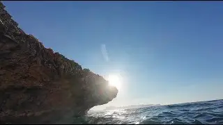 Freediving in an Underwater Cave in Sicily