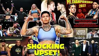 Larissa Pacheco delivers shocking upset of Kayla Harrison