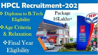 HPCL Recruitment-2022 I Diploma Eligibility I Percentage Criteria I Age Calculation I Age Relaxation