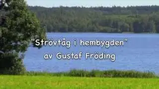 Gustaf Fr&ouml;ding, Str&ouml;vt&aring;g i hembygden