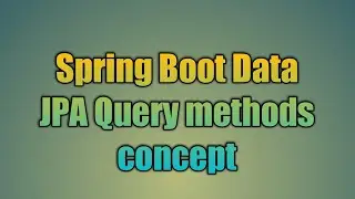 23.Spring Boot Data JPA Query methods concept