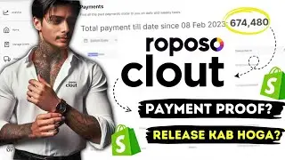 Dropshipping Earning Revealed 💰 | Roposo Clout Payment Proof | Shopify Earning Proof