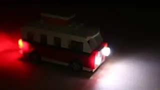 Lego 40079 Creator Mini VW T1 Camper Van + liteupblock USB LED kit Review