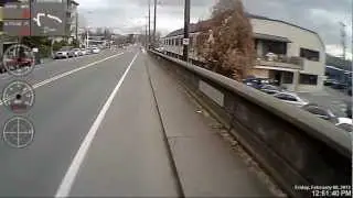 Helmet Cam with GPS Data Overlay