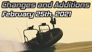 GTA Online Changes and Additions: February 25th, 2021 (Weaponized Dinghy, 2x$ CEO Crates, and More)
