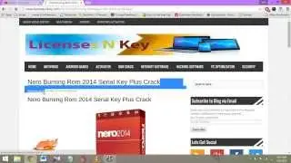 Nero Burning Rom 2014 Serial Key Plus Crack