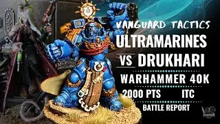 Ultramarines vs Drukhari | Warhammer 40K ITC Streamed Game