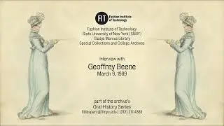 Geoffrey Beene interview, 1989 March 9