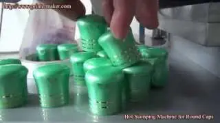 Hot Stamping Machine for Round Caps