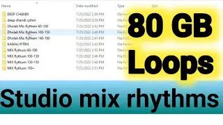Studio mix rhythms 80 GB data ll all Indian western loops ll Download Rhythms ll Best Quality ll
