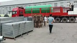 Fiberglass water tanks are being shipped