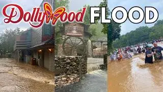 DOLLYWOOD CLOSES Due To Massive FLASH FLOOD in Pigeon Forge, Tennessee!