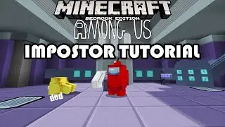 NEW Among Us Minecraft PE/BE Map! IMPOSTOR Tutorial