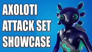 AXOLOTI ATTACK SET, AXO Skin, NEON BACKBOARD Backbling, AXE-OLOTL Pickaxe, DARK NEON BACKBOARD