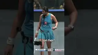 Not much ever stops Nour El Sherbini in her tracks... apart from a moth it seems! 🤣 🤣 #funny