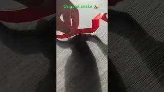 Origami snake 🐍 / easy tutorial of how to make an origami snake 🐍