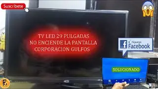 TELEVISOR CHINO CORPORACION GULFOS, PANTALLA NEGRA 💥​💢​💯​