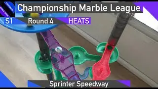 Championship Marble League S1 Round 4 HEATS: Sprinter Speedway [Marble Racing]