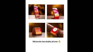 world's first bendable phone from motorola 🤩