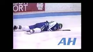 QMJHL Feb. 3, 1992 Yan St-Pierre,LAV v Steve Dontigny,SHA (high sticking) (HL) Laval Titan Shawiniga