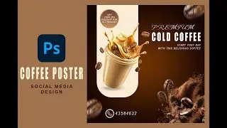 Create a VIRAL Coffee Poster for Social Media - Photoshop Tutorial for Beginners