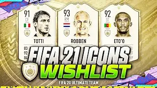 FIFA 21 | NEW ICONS/LEGENDS WISHLIST! | w TOTTI ETO'O, CANTONA & ROBBEN | FIFA 21 FUTURE ICONS | EP2