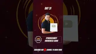 Idea 31 - 🎮 Cybersecurity Awareness Game #cybersecuritytamil #cybervoyage