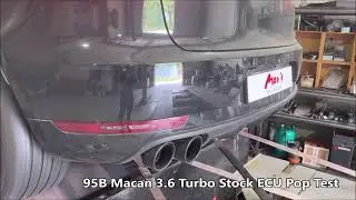 2015 Porsche 95B Macan 3.6 Turbo mar's ECU Pop Sound Tune Test!!