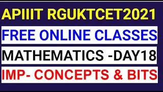 APIIITCET2021| RGUKTCET2021| Mathematics  Trigonometry Important Problems