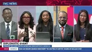 Trending Now: Trump In Awe With African Reporter's Speech