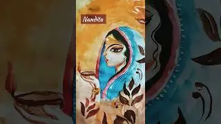 Watercolour Portrait | Easy Watercolour Art Tutorial | Radharani Drawing #art #portrait #radharani