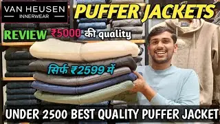 VANHEUSEN PUFFER JACKET REVIEW|| UNDER 2500 BEST QUALITY PUFFER JACKET REVIEW 🔥🔥