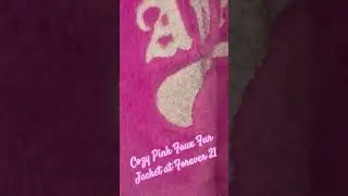 Cozy Pink Faux Fur Jacket at Forever 21!💕#beauty #shopping #style #vlogger #barbie #sweet