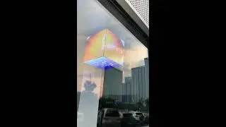 Indoor Full Color LED Cube Display Screen [ruichen exhibition]