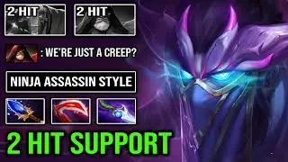 1KILL PER MIN Ultimate Ninja Riki 2 Hit Deleted Support 15Min Godlike with Desolator DotA 2