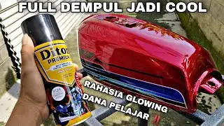 REPAINT TANGKI HONDA GL100 MBOIS ‼️ FULL DEMPUL 😂 - CANDY TONE RED DITON PREMIUM - WARNA PERMEN 🔥🔥🔥🔥