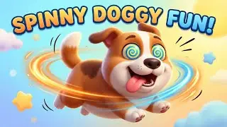 Silly Dog Chases His Tail 😂🐕 | Funny Dog Cartoon for Kids