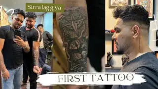 Canada 🇨🇦 to India aye Tattoo banon | First Tattoo | Cheapest Tattoo Studio In Mohali 🇮🇳 India