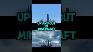 Up And Out - In Minecraft  #minecraft #wonka #timburton #glasselevator #shorts