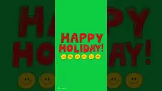 Happy Holidays | Green screen Graphics #graphicdesign #graphics #greenscreen #graphicvideo