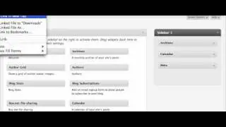 Screencast  Adding and deleting widgets in WordPress.